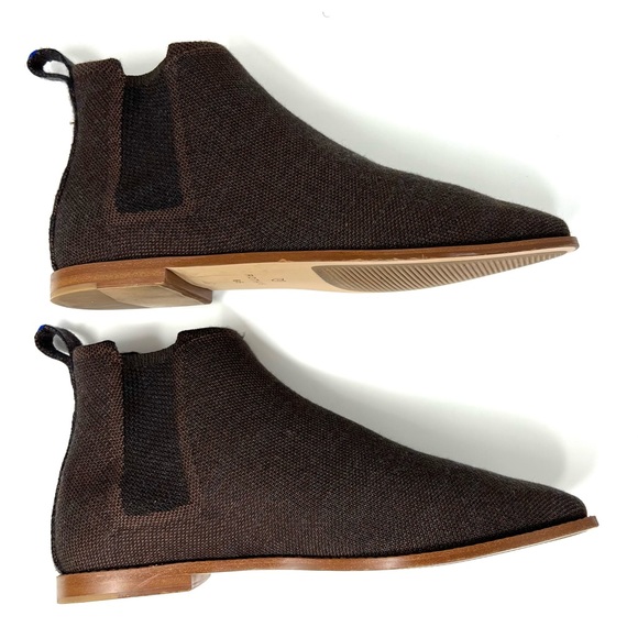 Rothy’s Coco Brown Merino Wool Blend Ankle Boots Booties Size 8.5 - Picture 6 of 10